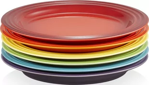 Talerze śniadaniowe Le Creuset Rainbow 22 cm kolorowe 6 szt. - Talerze - miniaturka - grafika 1
