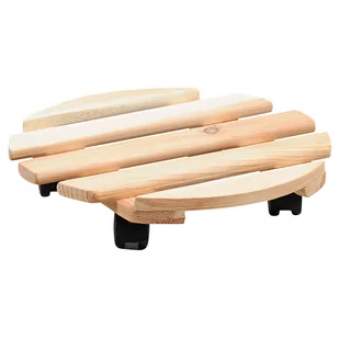 Mobilna podstawka pod donicę, drewno sosnowe, 100 kg - Donice - miniaturka - grafika 1
