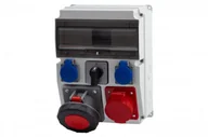 Bezpieczniki elektryczne - Rozdz Caja 32A 5p, 63A 5p, 2x230V,0/1 /12 modułów - miniaturka - grafika 1