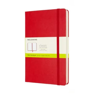 Moleskine Notes Classic L czerwony gładki twarda oprawa 400 stron MOQP062EXPF2 - Notesy i bloczki - miniaturka - grafika 1