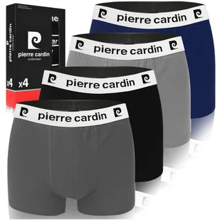 Pierre Cardin Bokserki Męskie Bawełniane BCX4 GREY 4 sztuki Rozmiar XL - Majtki męskie - miniaturka - grafika 1