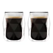 Szklanki - Vialli Design Szklanki z podwójną ścianką Geo 30442 2 x 100 ml - miniaturka - grafika 1