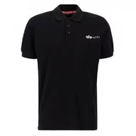 Odzież taktyczna i umundurowanie - Koszulka Alpha Industries Basic Polo SL 106600 03 - Czarna RATY 0% | PayPo | GRATIS WYSYŁKA | ZWROT DO 100 DNI - miniaturka - grafika 1