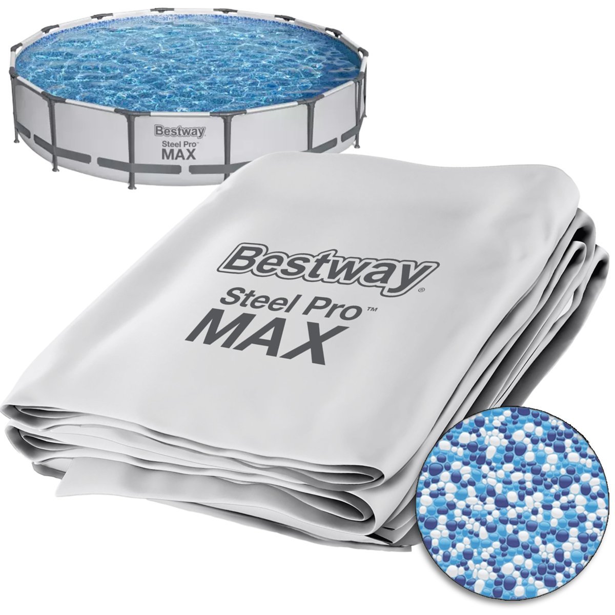 Bestway niecka basenowa materiał poszycie do basenu  steel pro max 427x84cm