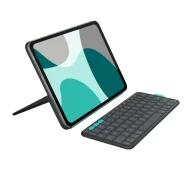 Etui do tabletów - Logitech Flip Folio do iPada Pro 11 M4 i iPada Air 11 M2 M3 5 gen Grafitowy 920-013403 - miniaturka - grafika 1