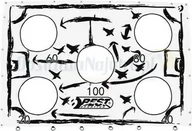 Piłka nożna - Mata celnościowa Taktik BestSporting do bramek 213 x 152 cm - miniaturka - grafika 1