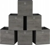 Meble modułowe i akcesoria - ORGANIZERY PUDEŁKA POJEMNIKI DO PRZECHOWYWANIA 6 SZTUK SONGMICS 33x33x33cm - miniaturka - grafika 1