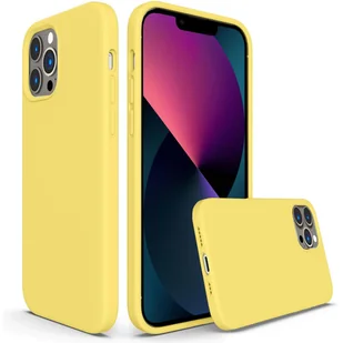 Etui ochronne na telefon komórkowy Apple iPhone 13 Pro silikonowo-żelowe etui na telefon komórkowy, żółte - Etui i futerały do telefonów - miniaturka - grafika 1