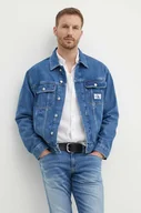 Kurtki męskie - Calvin Klein Jeans kurtka jeansowa męska kolor niebieski przejściowa J30J325750 - miniaturka - grafika 1