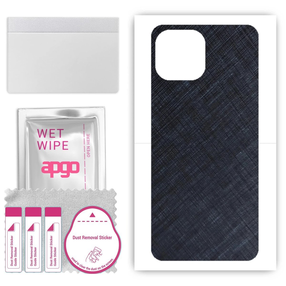 Folia naklejka skórka strukturalna na TYŁ do Xiaomi 11 Lite 5G NE - Tytan Niebieski - apgo SKINS