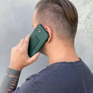 Wozinsky Kickstand Case elastyczne silikonowe etui z podstawką Xiaomi Redmi 10X 4G / Xiaomi Redmi Note 9 jasnoniebieski - Etui i futerały do telefonów - miniaturka - grafika 5