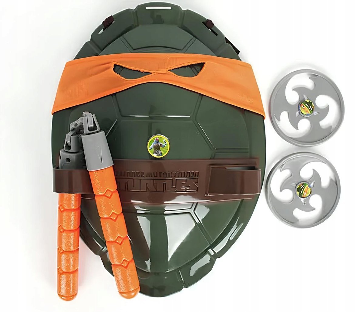 Zestaw Interaktywny Żółwie Ninja Michelangelo Zestaw Z Bronią, Pancerzem I