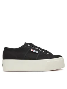 Superga Tenisówki 2790 Platform S9111LW Czarny - Trampki damskie - miniaturka - grafika 1