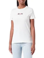 Koszulki i topy damskie - Armani Exchange Damska koszulka Colorful Armani Logo Regular Fit Crew Neck Tee, Iso, S - miniaturka - grafika 1