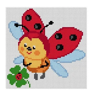 Zestaw do haftu biedroneczka (1024) - Pasmanteria - miniaturka - grafika 1