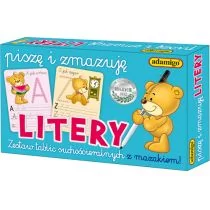 Adamigo Piszę i zmazuję litery zestaw kreatywny - Zabawki kreatywne - miniaturka - grafika 1