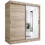 Szafy - Szafa 180x200 cm przesuwna dąb sonoma M4-G20 - miniaturka - grafika 1