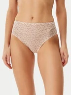Majtki damskie - Chantelle Figi klasyczne z wysokim stanem Soft Stretch C11DC9 Beżowy - miniaturka - grafika 1