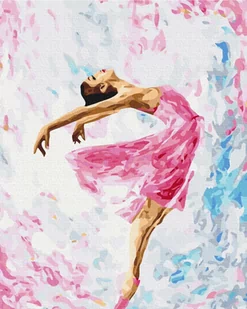 Twoje Hobby Malowanie po numerach - Tańcząca balerina 40x50cm - Malowanie po numerach - miniaturka - grafika 1