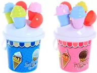 Zabawki do piasku - ZESTAW DO PIASKU WIADERKO DO PIASKOWNICY LODY Foremki Łyżka do Piasku wody - miniaturka - grafika 1