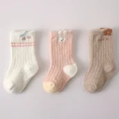 Skarpetki dla dzieci - TEMU Zestaw 3 par dziewczęcych skarpet termicznych - Zimowe ciepłe, pogrubione obuwie, miękka koralowa tekstura przypominająca flok (antypoślizgowe), - miniaturka - grafika 1