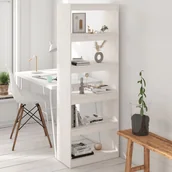 Regały - Regał na książki/przegroda, biały, 60x30x167,5 cm, sosnowy - miniaturka - grafika 1