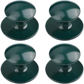 Zawiasy, okucia i inne akcesoria - Uchwyty do szuflad i szafek kuchennych samoprzylepne, zestaw 4 szt. (ciemnozielony) - miniaturka - grafika 1