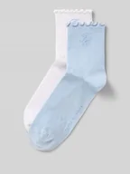 Skarpetki damskie - Skarpety z mieszanki bawełny w zestawie 2 szt. - miniaturka - grafika 1