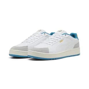 Sneakersy unisex Court Classico Sport PUMA White Tropical Blue - Buty trekkingowe damskie - miniaturka - grafika 1