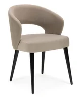 Krzesła - Nowoczesne beżowe krzesło tapicerowane - Zoni 4X - miniaturka - grafika 1