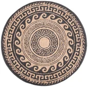 Dywany zewnętrzne - MULTI-DECOR Dywan okrągły Delmar brązowy śr. 80 cm - miniaturka - grafika 1