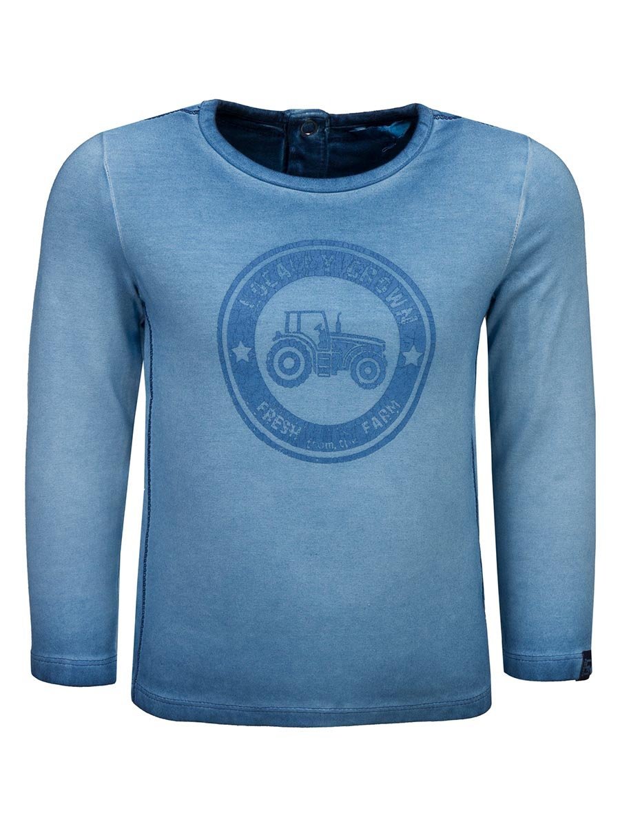 Chłopięca bluzka z długim rękawem niebieska Lief r.80