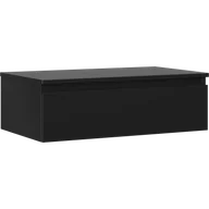 Szafki łazienkowe - Mexen Orio szafka łazienkowa podumywalkowa 80 cm z blatem, 1 szuflada, czarna mat - 91A10-08023-1-BFC71 - miniaturka - grafika 1