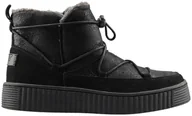 Moda i Uroda OUTLET - 4F, Buty zimowe dziewczęce, HJZ19-JOBDA002 czarne 21S, rozmiar 30 - miniaturka - grafika 1
