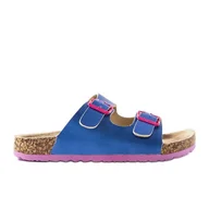 Buty dla dziewczynek - Niebieski klapki Lee Cooper LCW-22-35-1187L niebieskie - miniaturka - grafika 1