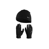 Rękawiczki - Zestaw komplet zimowe polarowe rękawiczki i czapka Nike N.100.2578.082 - miniaturka - grafika 1