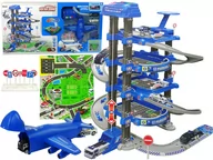 Pociągi dla dzieci - Parking Policyjny Czteropoziomowy Elektryczna Winda Policja Akcesoria - miniaturka - grafika 1