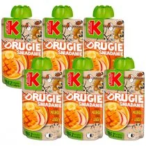 Kubuś Drugie śniadanie Mus jabłko mango banan + jagły Zestaw 6 x 100 g - Desery dla dzieci - miniaturka - grafika 1