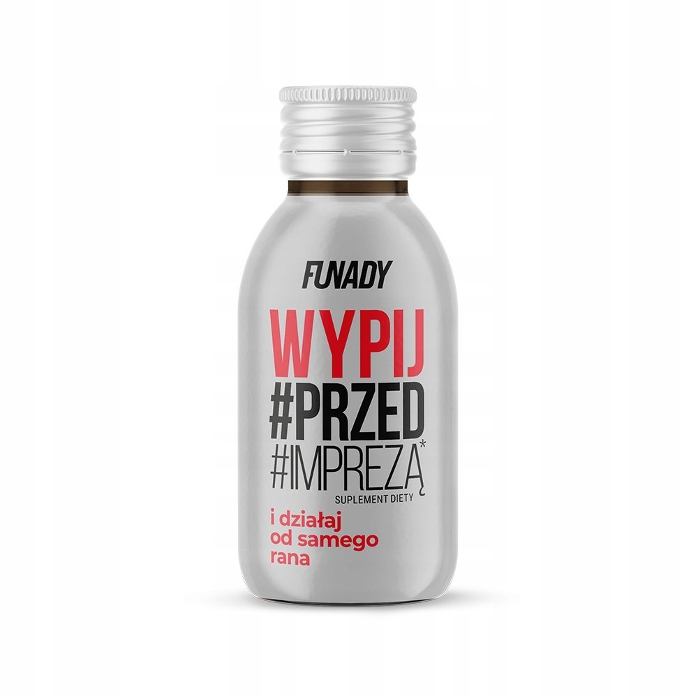 Shot Wypij przed Imprezą 100 ml FUNADY kurkumina witaminy glukoza