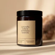 Świece - Laboratorium Dobrego Nastroju, Świeca Sojowa: Cytronella-Szałwia-Eukaliptus-Lawenda, 180 ml - miniaturka - grafika 1