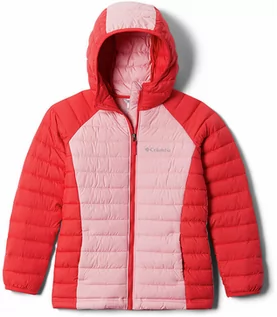 Kurtki i płaszcze dla chłopców - Columbia Kurtka zimowa "Powder Lite" w kolorze czerwono-jasnoróżowym - grafika 1