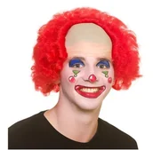 Dodatki do strojów karnawałowych - Peruka klauna, czerwona, rozmiar uniwersalny - miniaturka - grafika 1