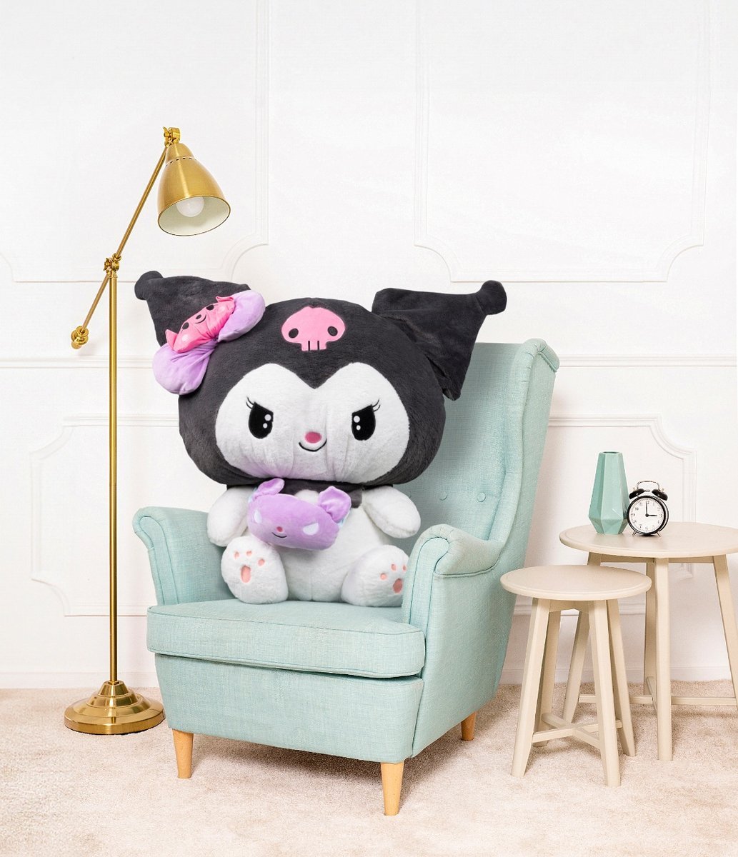 Duży Miś Pluszowy Hello Kitty Kuromi Z Torebką Pluszak Bajka - 100cm