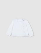 Bluzki dla niemowląt - Gocco Dziecięca chłopięca koszulka boczna Camisa Blanca Popelã w stylu botonkowym, Biały, 18 miesi?cy - miniaturka - grafika 1