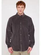 Koszule męskie - MAZINE Koszula sztruksowa w kolorze brązowym - miniaturka - grafika 1