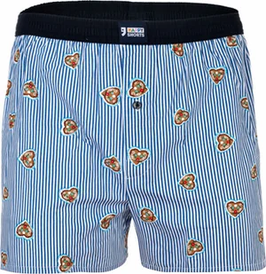 Happy Shorts Herren Web-Boxershorts - Amerykańskie bokserki Gingerbread Heart M - Majtki męskie - miniaturka - grafika 1