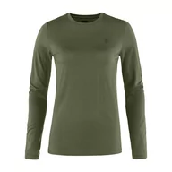 Bielizna sportowa damska - Damska koszulka termoaktywna Fjallraven Abisko Wool LS laurel green - XS - miniaturka - grafika 1