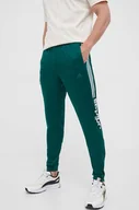 Spodnie męskie - adidas spodnie dresowe kolor zielony z nadrukiem - miniaturka - grafika 1