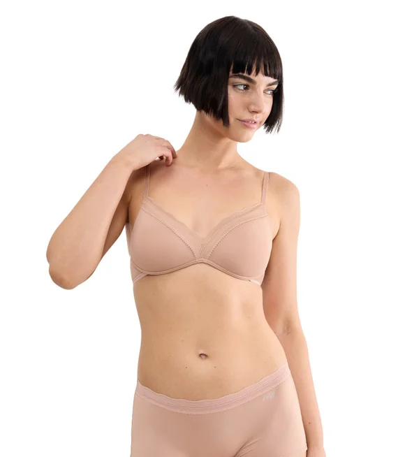 Biustonosz push-up bez fiszbin sloggi GO Blush PU Bra-L