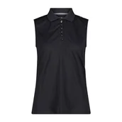 Koszulki i topy damskie - CMP Damska koszulka polo bez rękawów, jednokolorowa Polohemd - miniaturka - grafika 1
